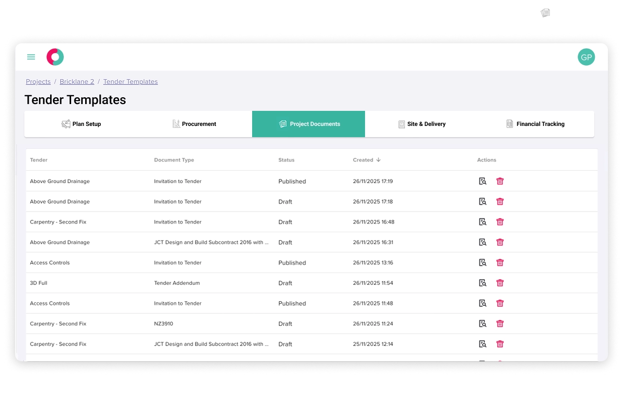 Feature screen